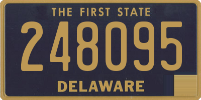 DE license plate 248095