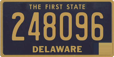 DE license plate 248096