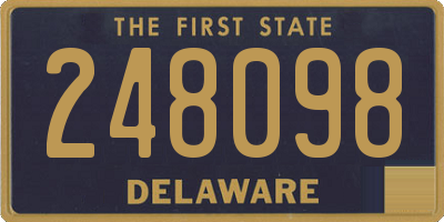 DE license plate 248098