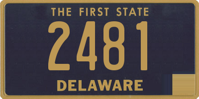 DE license plate 2481