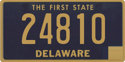DE license plate 24810