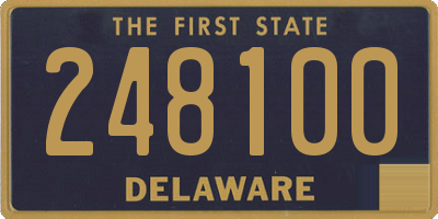 DE license plate 248100