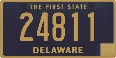 DE license plate 24811
