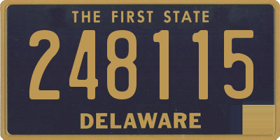 DE license plate 248115