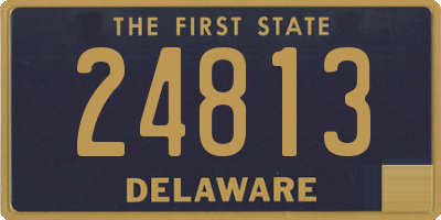 DE license plate 24813