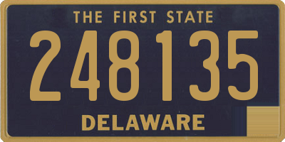 DE license plate 248135