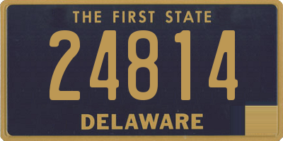 DE license plate 24814