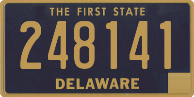 DE license plate 248141