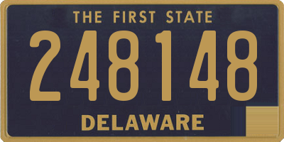 DE license plate 248148