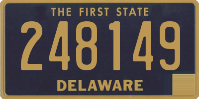 DE license plate 248149