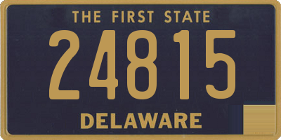 DE license plate 24815