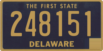 DE license plate 248151