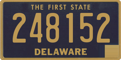 DE license plate 248152
