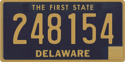 DE license plate 248154