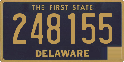 DE license plate 248155