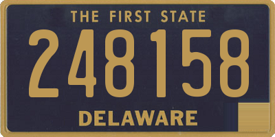 DE license plate 248158