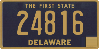 DE license plate 24816