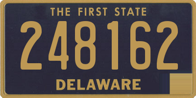 DE license plate 248162
