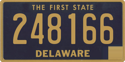 DE license plate 248166