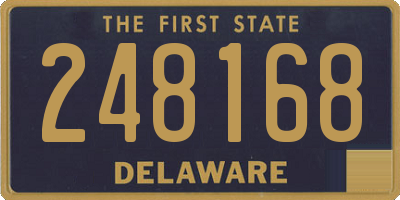 DE license plate 248168