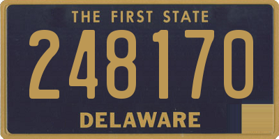 DE license plate 248170