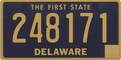 DE license plate 248171