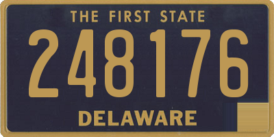 DE license plate 248176