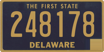 DE license plate 248178