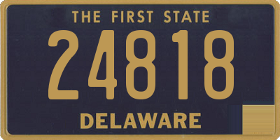 DE license plate 24818