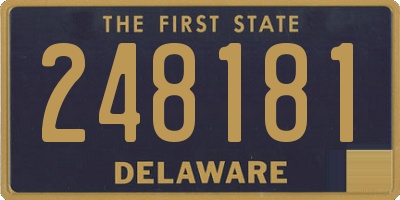 DE license plate 248181