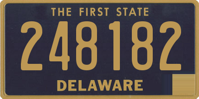 DE license plate 248182
