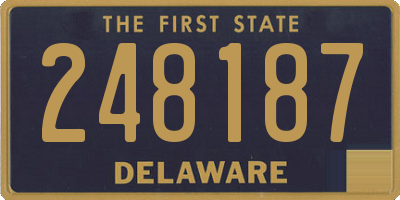 DE license plate 248187