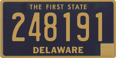 DE license plate 248191