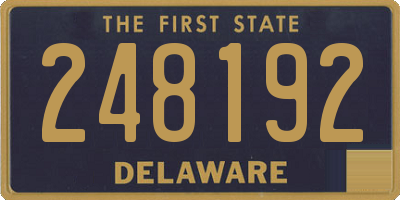 DE license plate 248192
