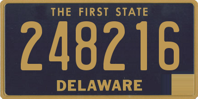 DE license plate 248216