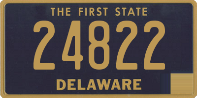 DE license plate 24822