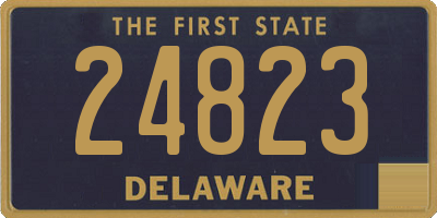 DE license plate 24823