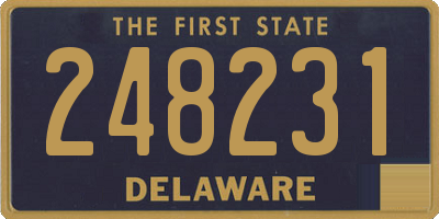 DE license plate 248231