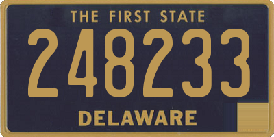 DE license plate 248233