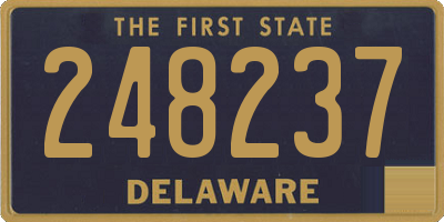 DE license plate 248237
