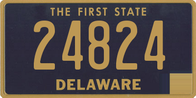 DE license plate 24824