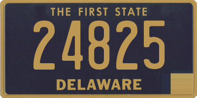 DE license plate 24825