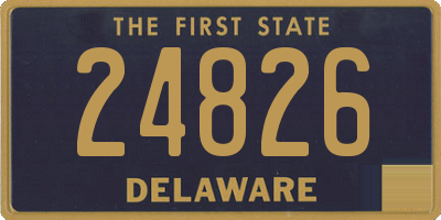 DE license plate 24826