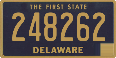 DE license plate 248262