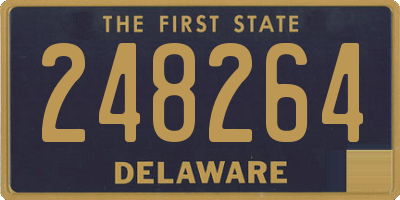 DE license plate 248264
