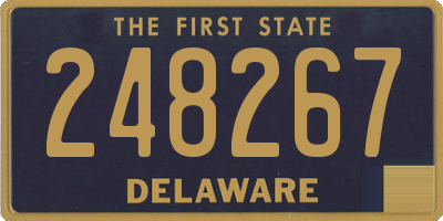 DE license plate 248267