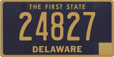 DE license plate 24827