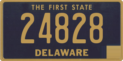 DE license plate 24828
