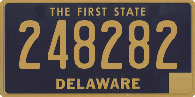 DE license plate 248282