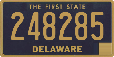 DE license plate 248285